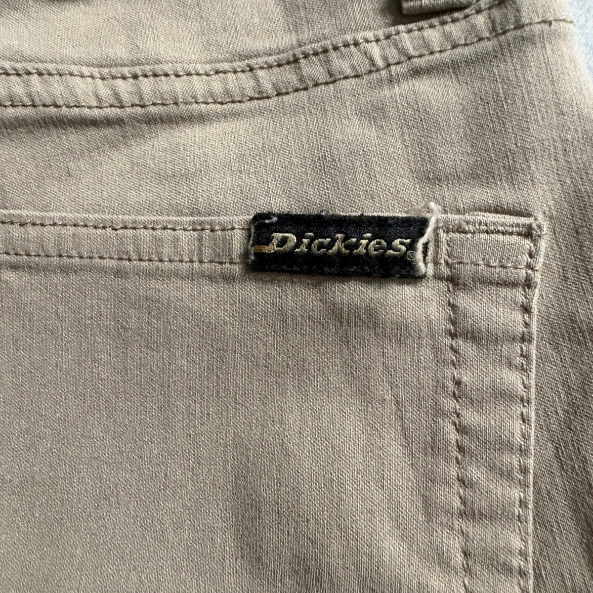 Dickies Girl Womens Skinny Pants Size 0/24 Khaki Beige Stretch Chino GM146