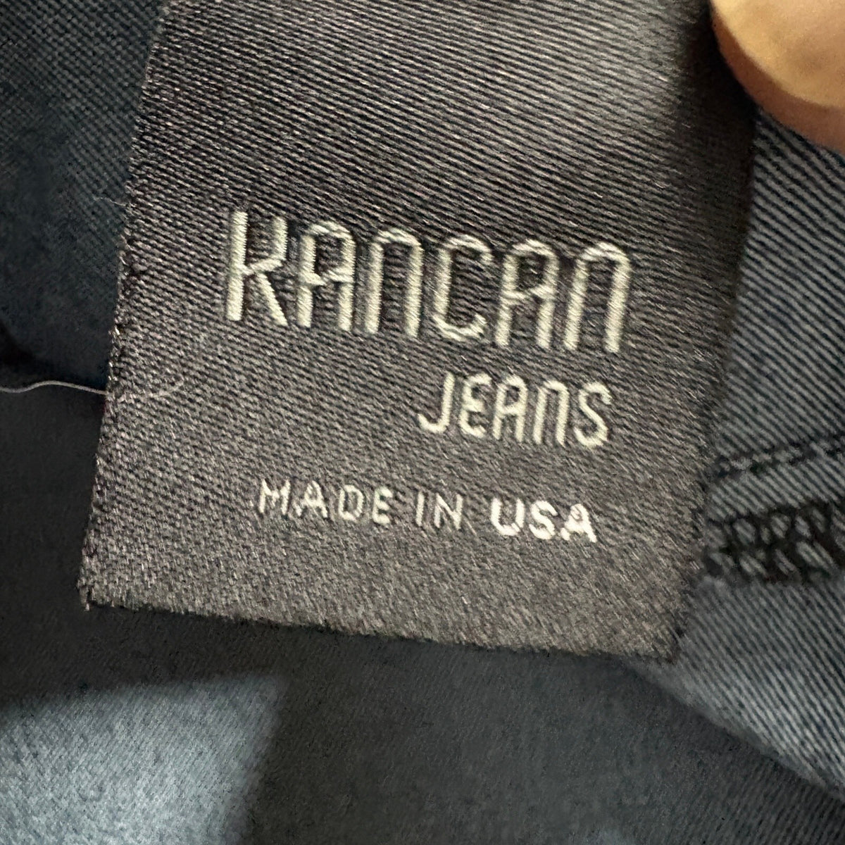 KanCan Jeans Womens Size 7 Skinny Floral Damask Printed Blue Denim Made in USA