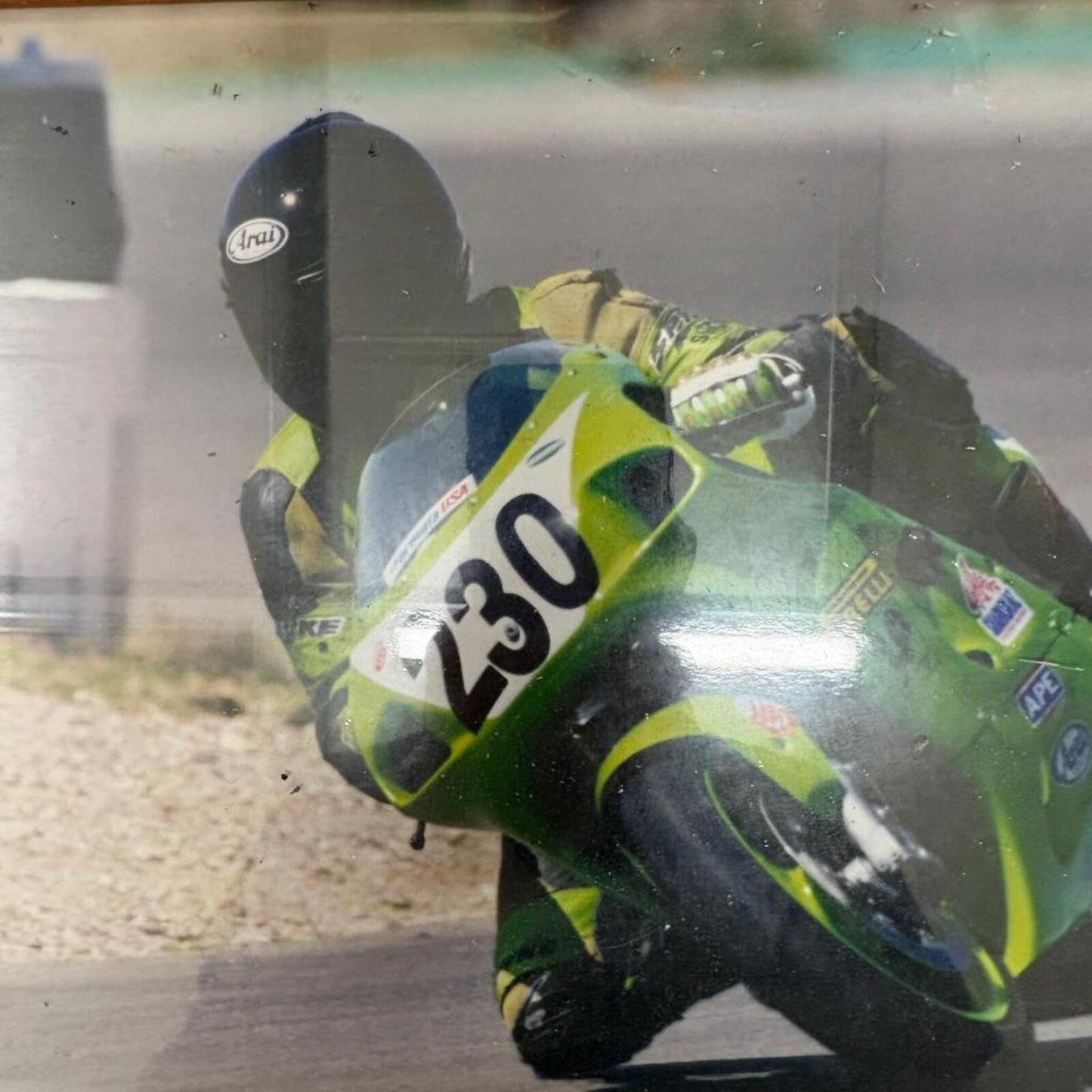 Y2K Motorcycle Racing Framed Photograph Sportbike Garage Wall Decor #230