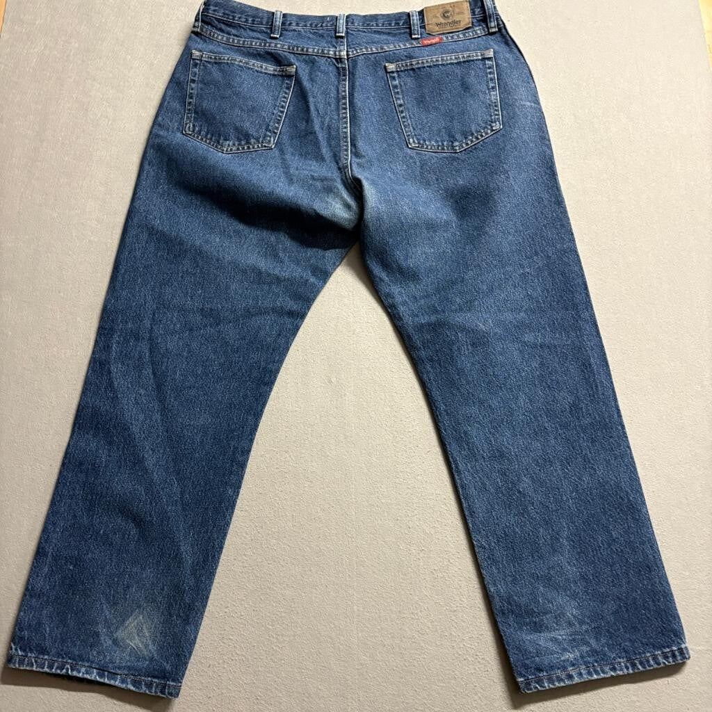 Wrangler Hero Regular Fit Jeans Mens 40x29 Blue Denim 100% Cotton 5-Pocket