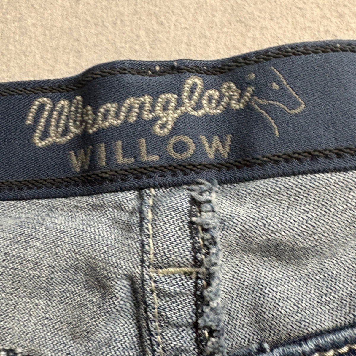 Wrangler Willow Ultimate Riding Jeans Womens 15x34 Blue Denim Bootcut Stretch