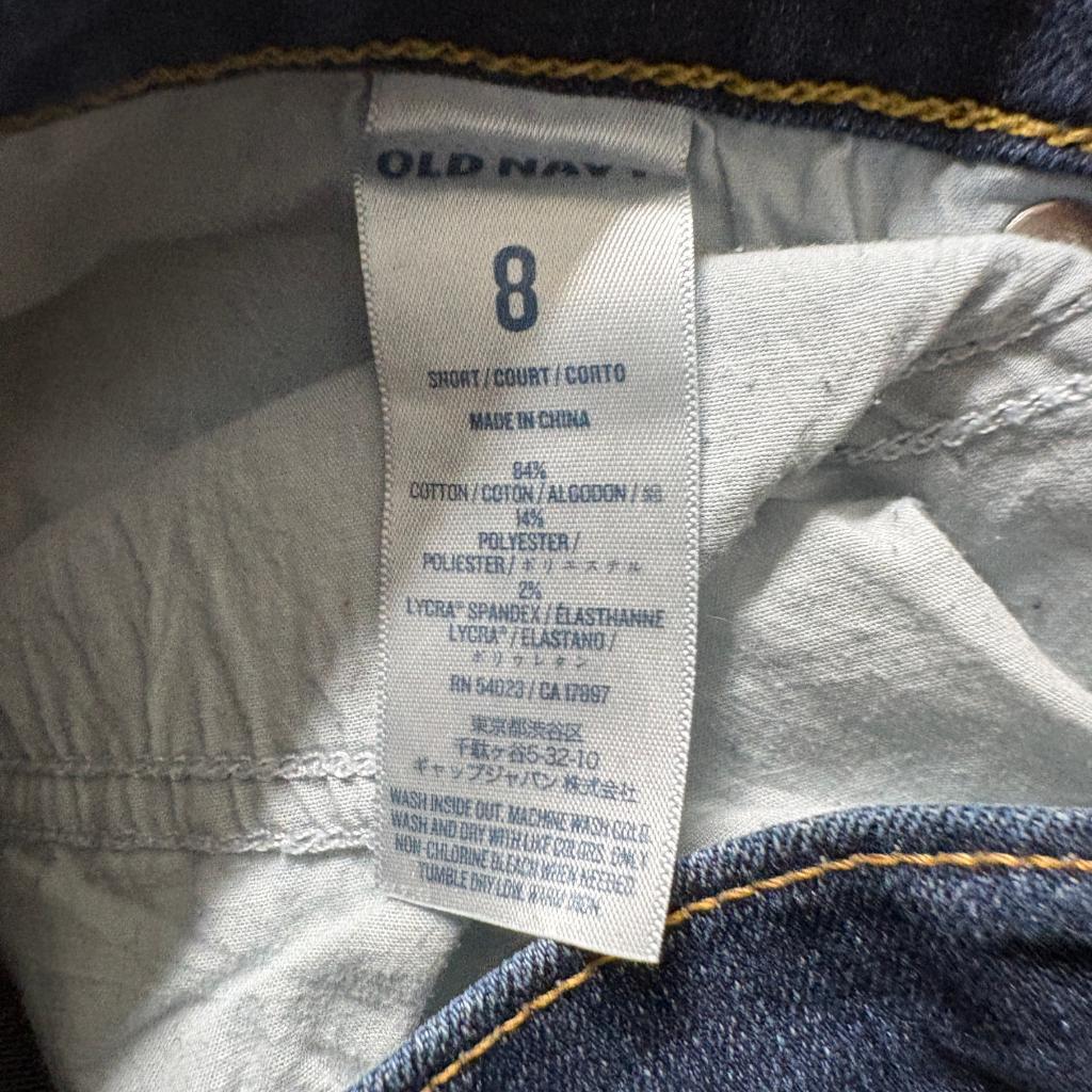Old Navy The Sweetheart Jeans Womens 8 Short Blue Denim Mid Rise Straight Leg