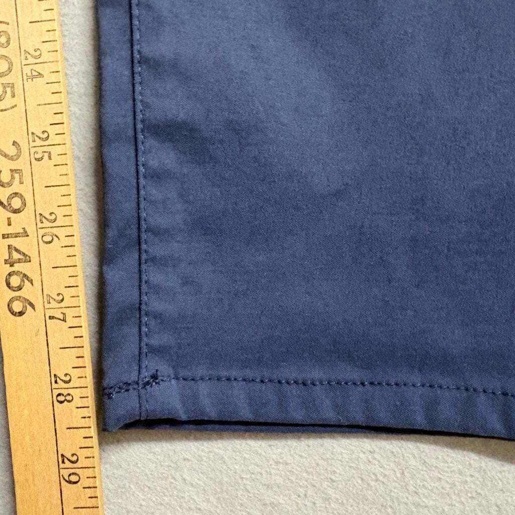 Weatherproof Vintage Mens 34x30 Blue Nylon Spandex Stretch 5 Pocket Pants