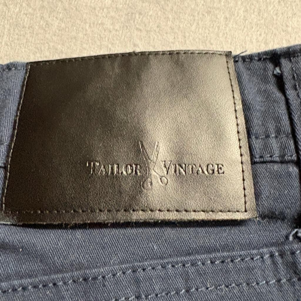 Tailor Vintage Canaan Slim Fit Pants Mens 30x32 Navy Blue Comfort Stretch