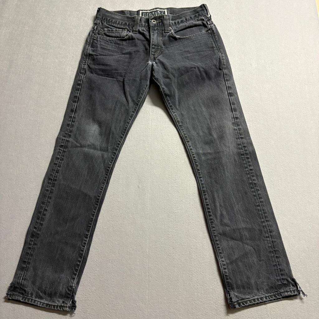 Levi's 511 Skinny Jeans Mens 32x30 Black Denim 100% Cotton Made in Mexico