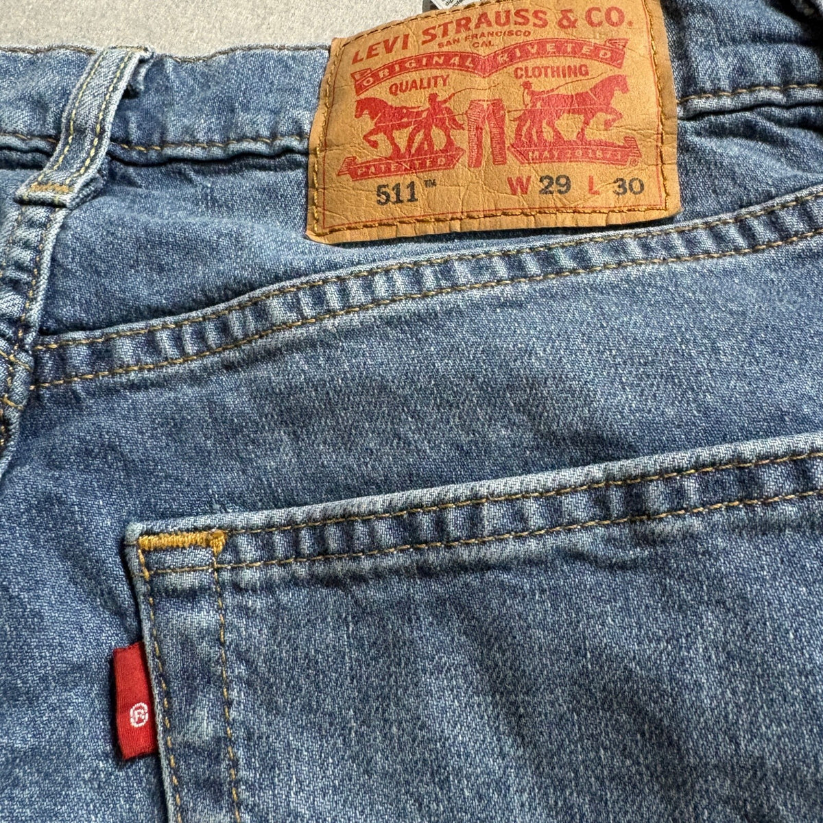 Levis 511 Slim Fit Jeans Mens 29x30 Blue Denim Medium Wash Pants