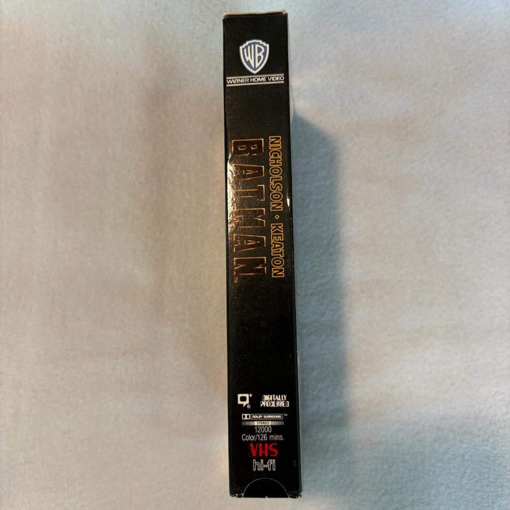 Batman VHS 1989 Movie Michael Keaton Jack Nicholson Warner Home Video