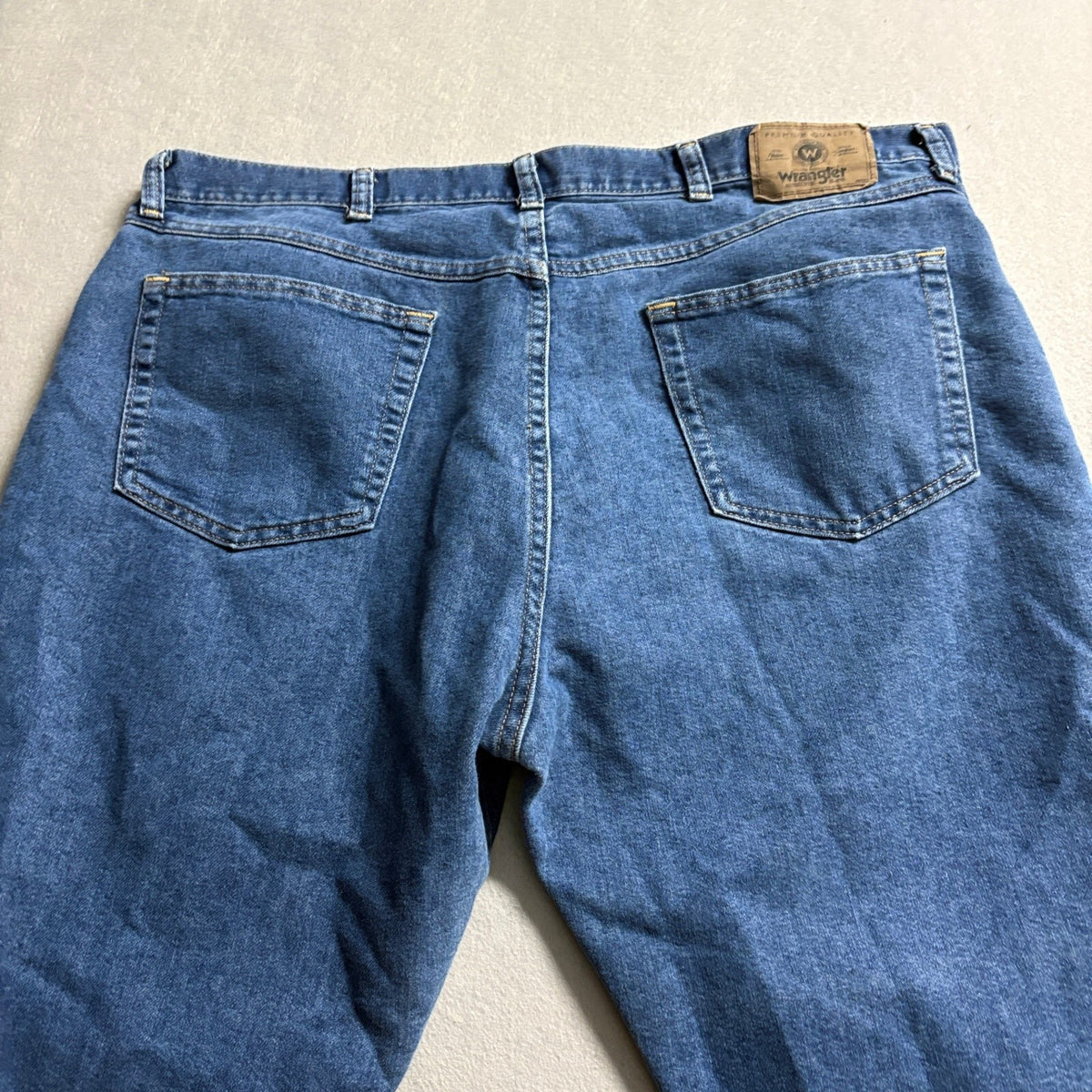 Wrangler Hero Mens Regular Fit Blue Denim Jeans 40x32 Workwear Medium Wash