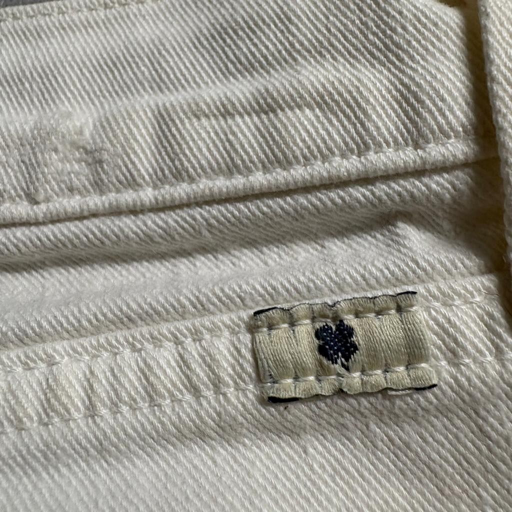 Lucky Brand Sienna Slim Boyfriend Jeans Womens 2 26 White Distressed Ripped