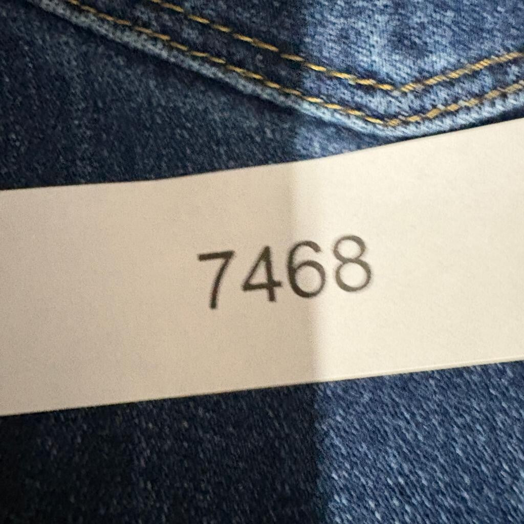 Levis 724 High Rise Straight Crop Jeans Womens Size 26 Blue Denim Stretch