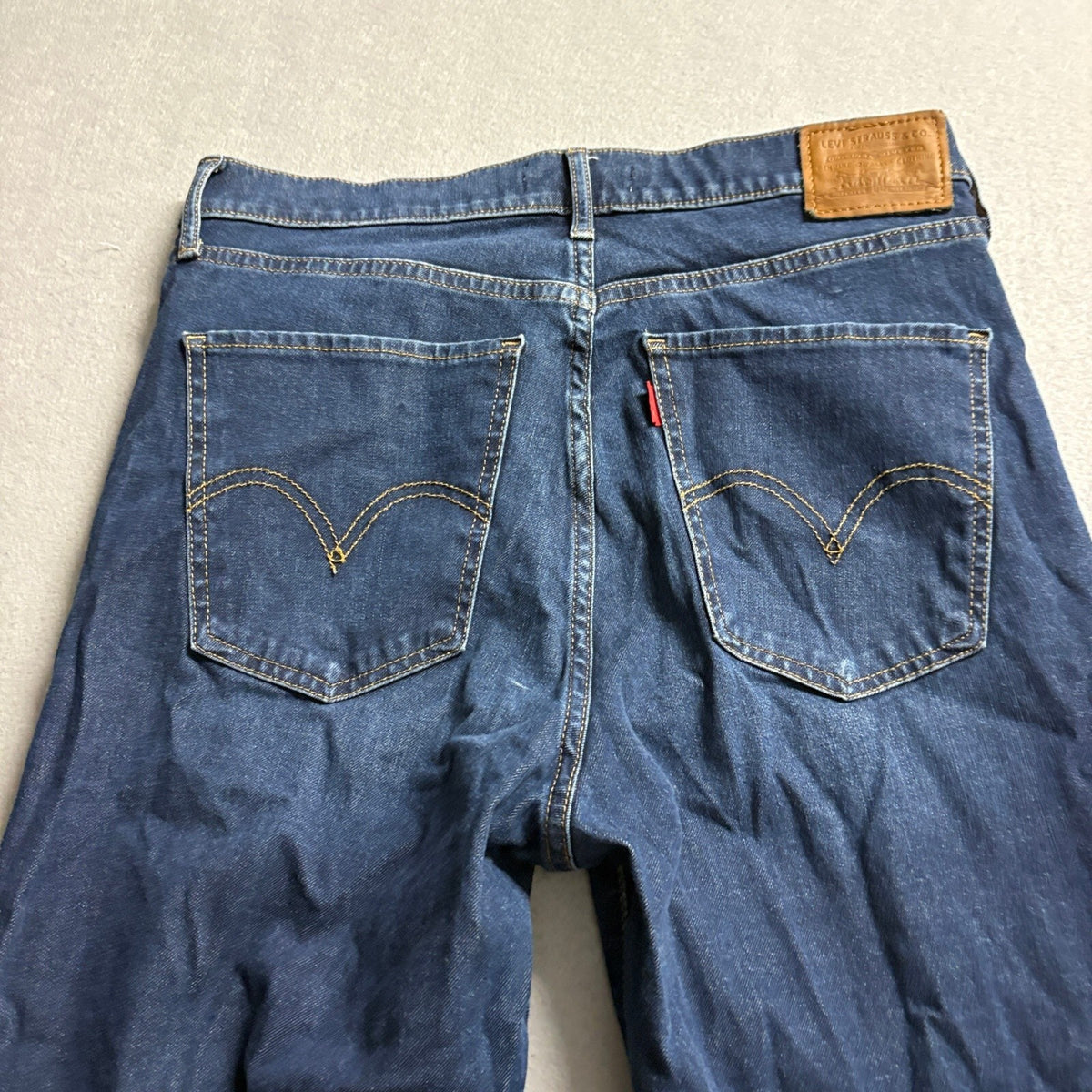 Levi's Premium Mile High Super Skinny Jeans Womens 31x30 Dark Wash Blue Denim