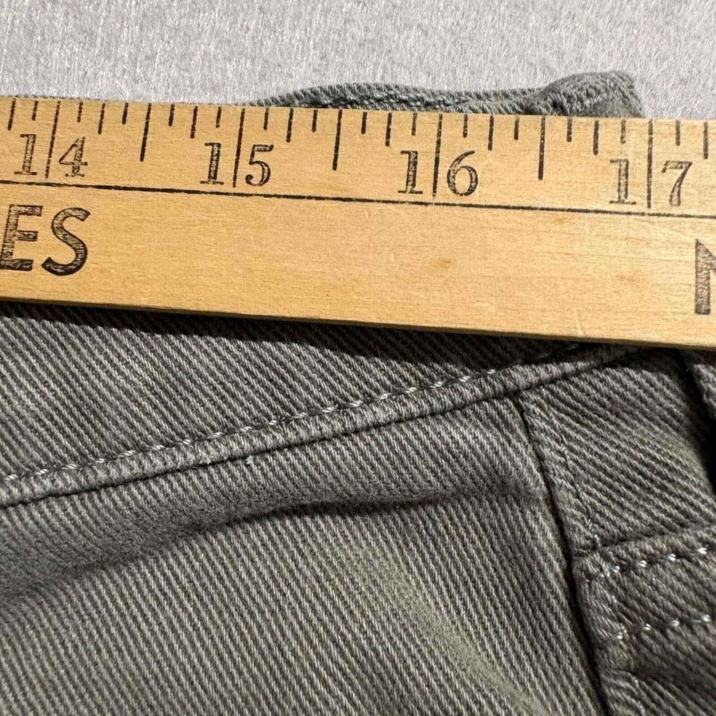 Levi's 514 Slim Straight Jeans Mens 34x34 Olive Green Denim Pants