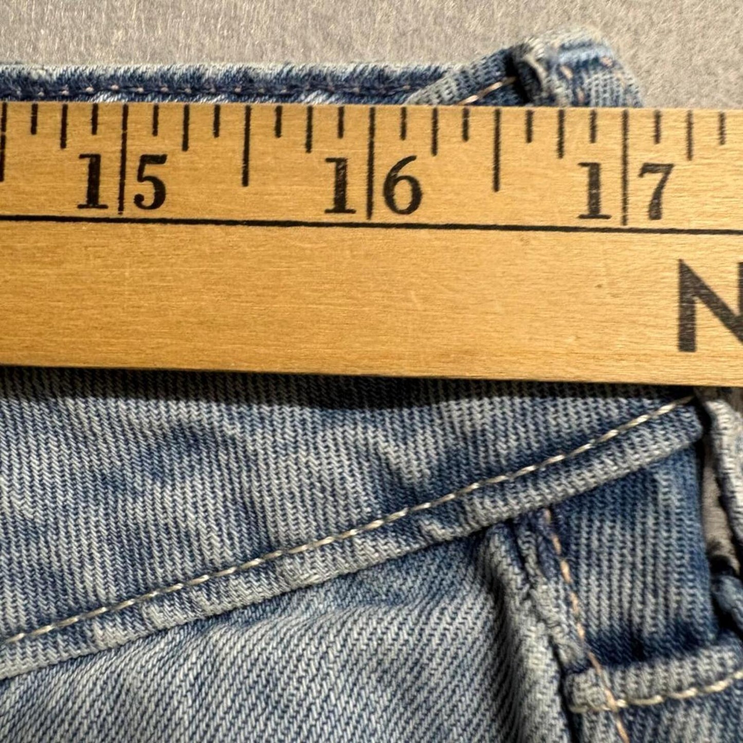 Hollister Low Rise Baggy Jeans Womens 10 W30 Long Blue Denim Bow Embroidered