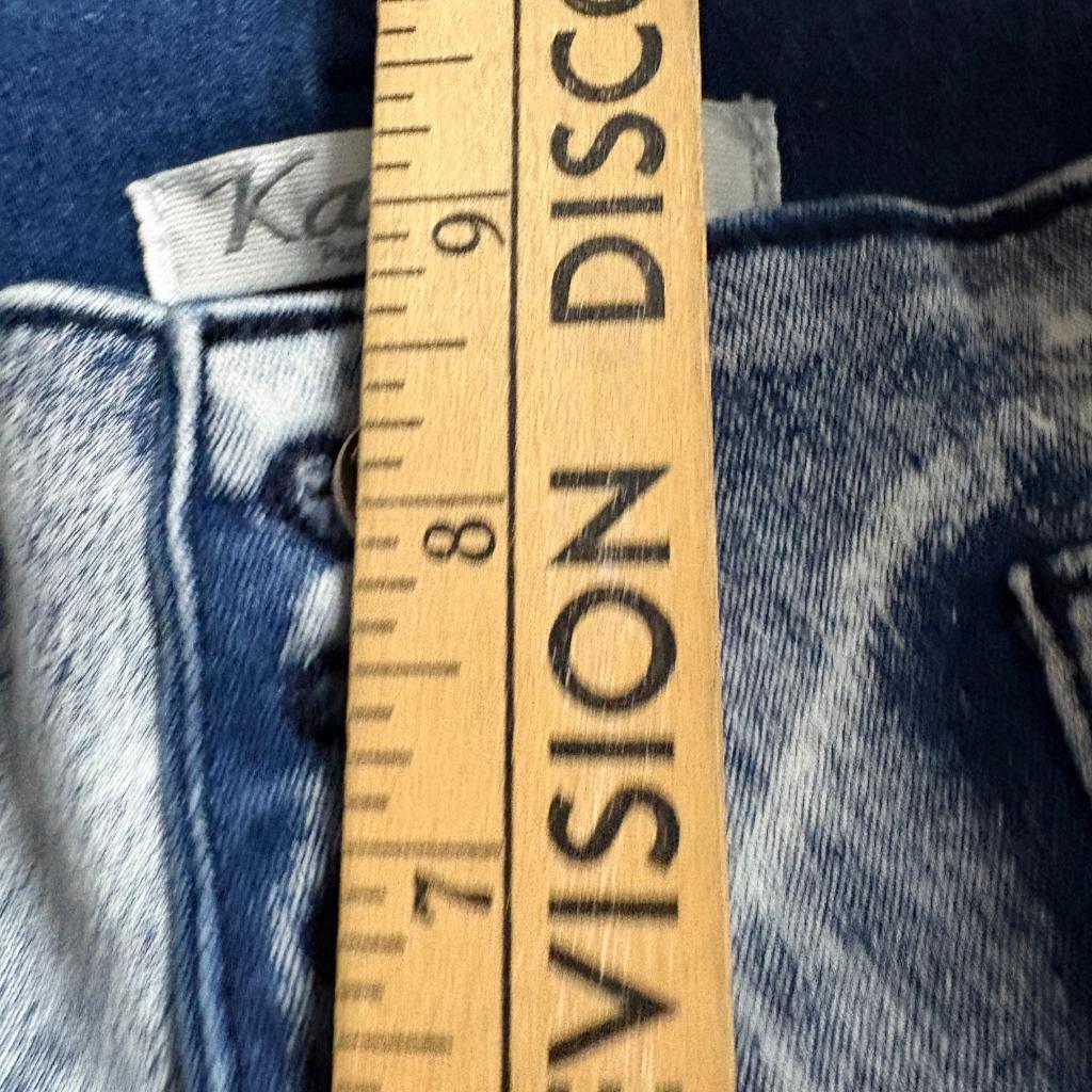 Kalowa Premium Collection Distressed Skinny Jeans Womens Size 9 Acid Wash Blue