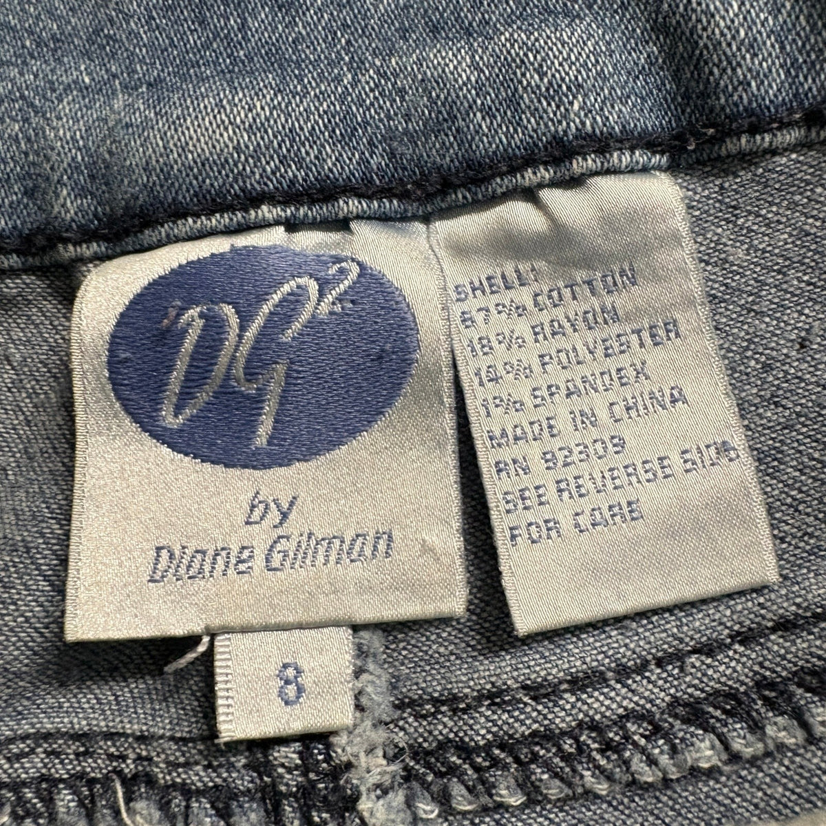 DG2 by Diane Gilman Jeans Womens Size 8 Blue Denim Bootcut Stretch Comfort