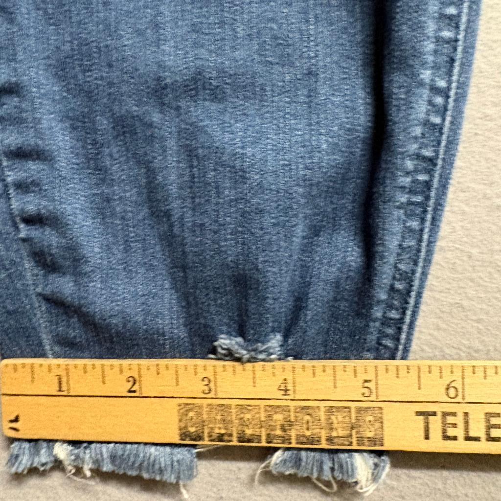 Torrid Bombshell Skinny Jeans Womens 20R Blue Premium Stretch Distressed Frayed