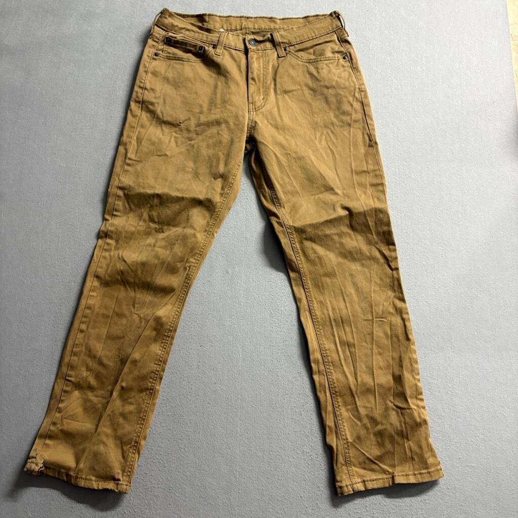Levi's 511 Slim Fit Jeans Mens 32x30 Brown Cotton Blend Stretch Denim Pants