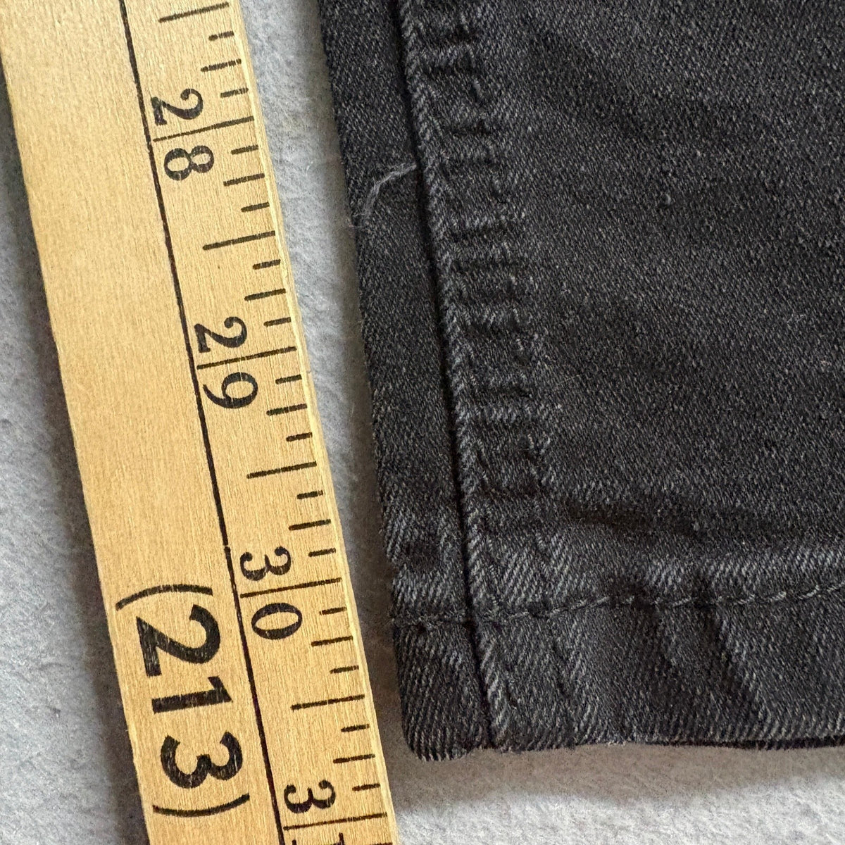 Steve's Jeans Mens 31x32 Black Slim Stretch Denim Pants Zipper Pocket Casual