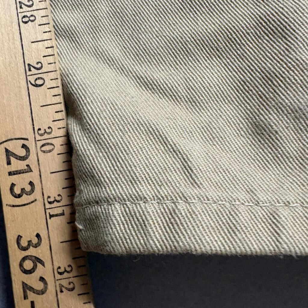 East Coast LAW Original Product Jeans Womens 38x32 Khaki Tan Denim Straight Leg