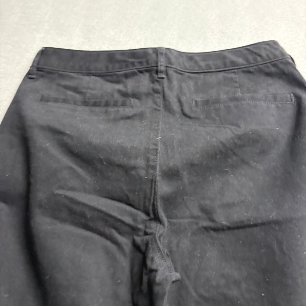 Old Navy Pixie Flare Pants Womens 6 Tall Black Stretch Cotton Blend Chino