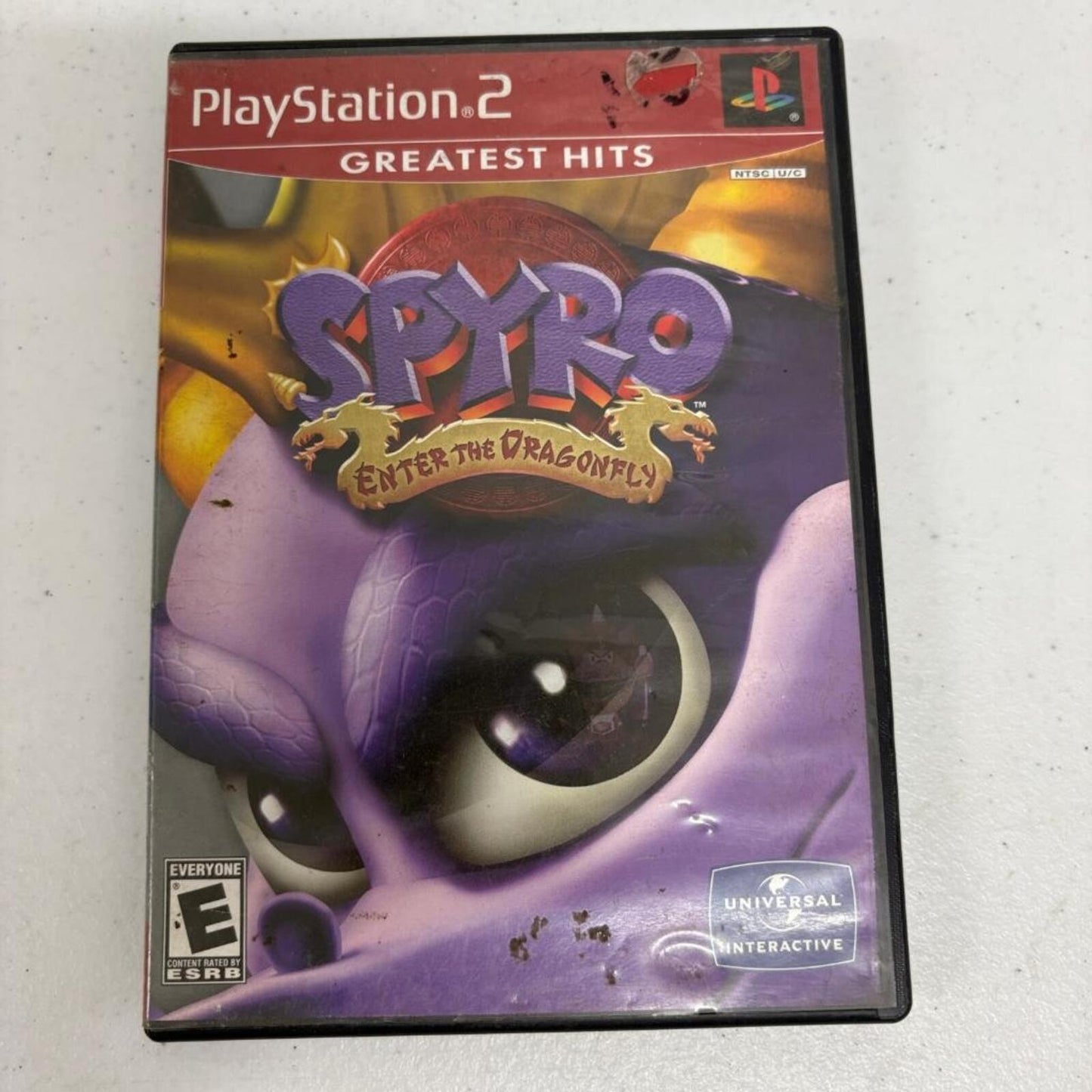 Spyro Enter the Dragonfly PS2 PlayStation 2 Greatest Hits Game Disc Case