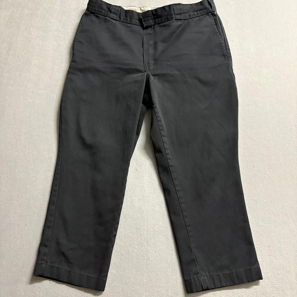 Dickies 874 Original Fit Work Pants Mens 38x28 Black Twill Chino Skate