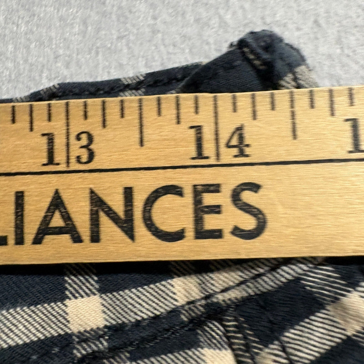 American Eagle Plaid Pants Womens Size 10 X-Long High Waist Stretch Mom Jean