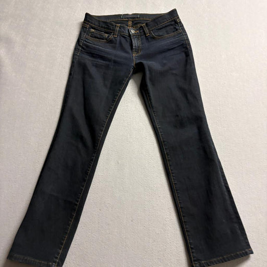 J Brand 914 Black Straight Leg Jeans Womens Size 29 Dark Wash Cotton Blend