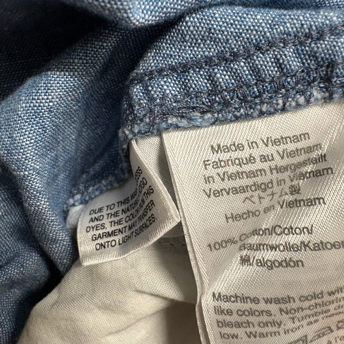 J.Crew Point Sur Chambray Jogger Pants Womens Size 4 Blue Cotton Drawstring