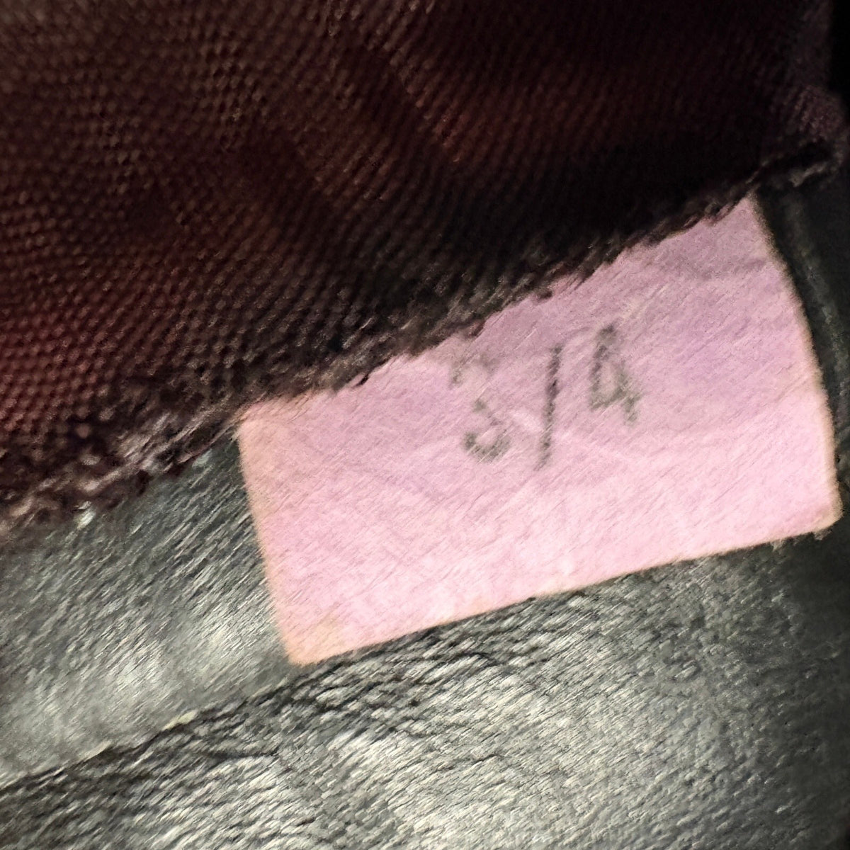 Vintage Black Genuine Leather Pants Womens 3/4 High Rise Straight Leg 90s