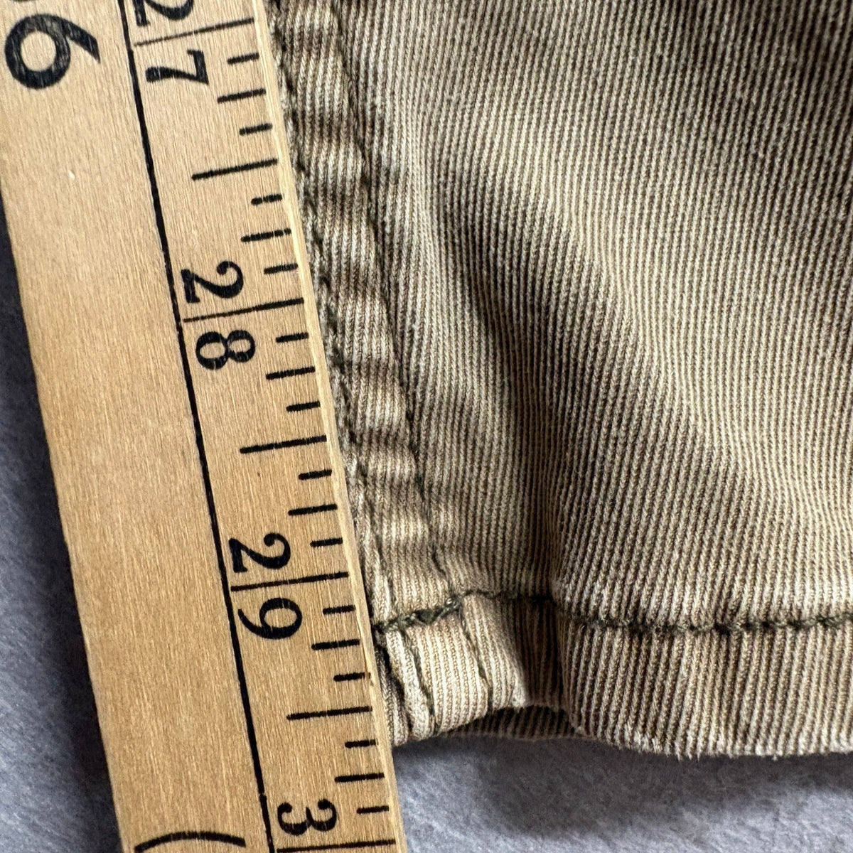 Woolrich Women's Khaki Stretch Pants Size 34/32 Brown Cotton Blend Straight Leg