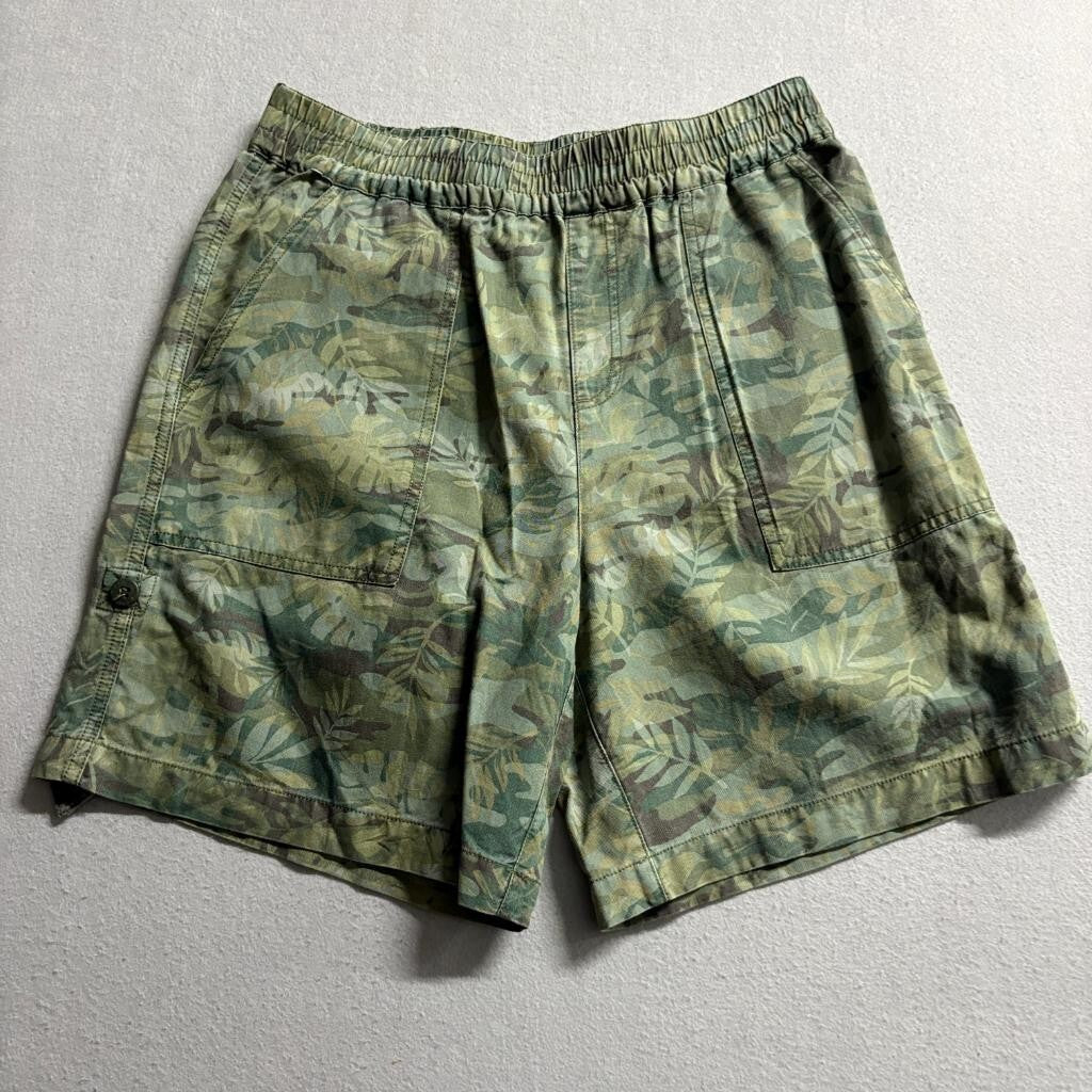 Sanctuary Standard Surplus Camo Tropical Shorts Womens Size 28 Green Cotton