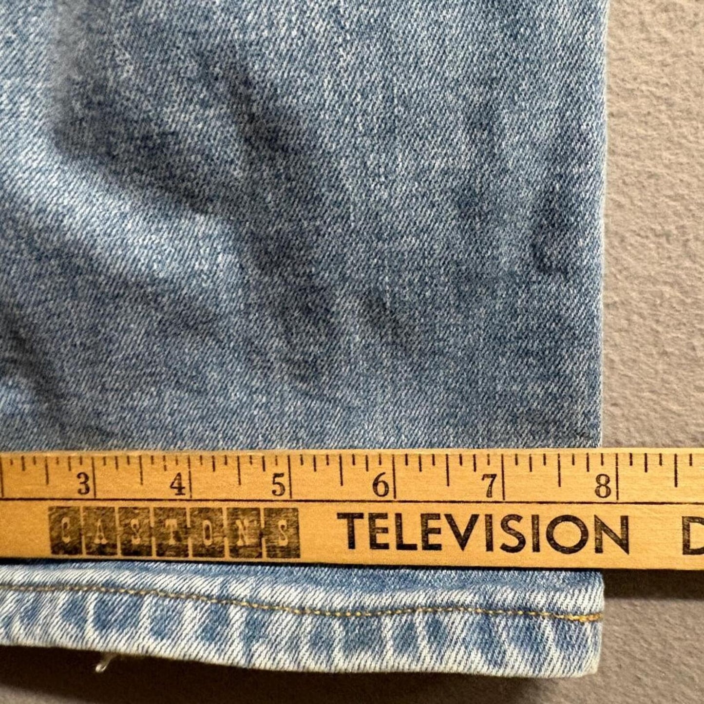 Mutual Weave Jeans Mens 38x30 The Relaxed Light Wash Stretch Denim Blue