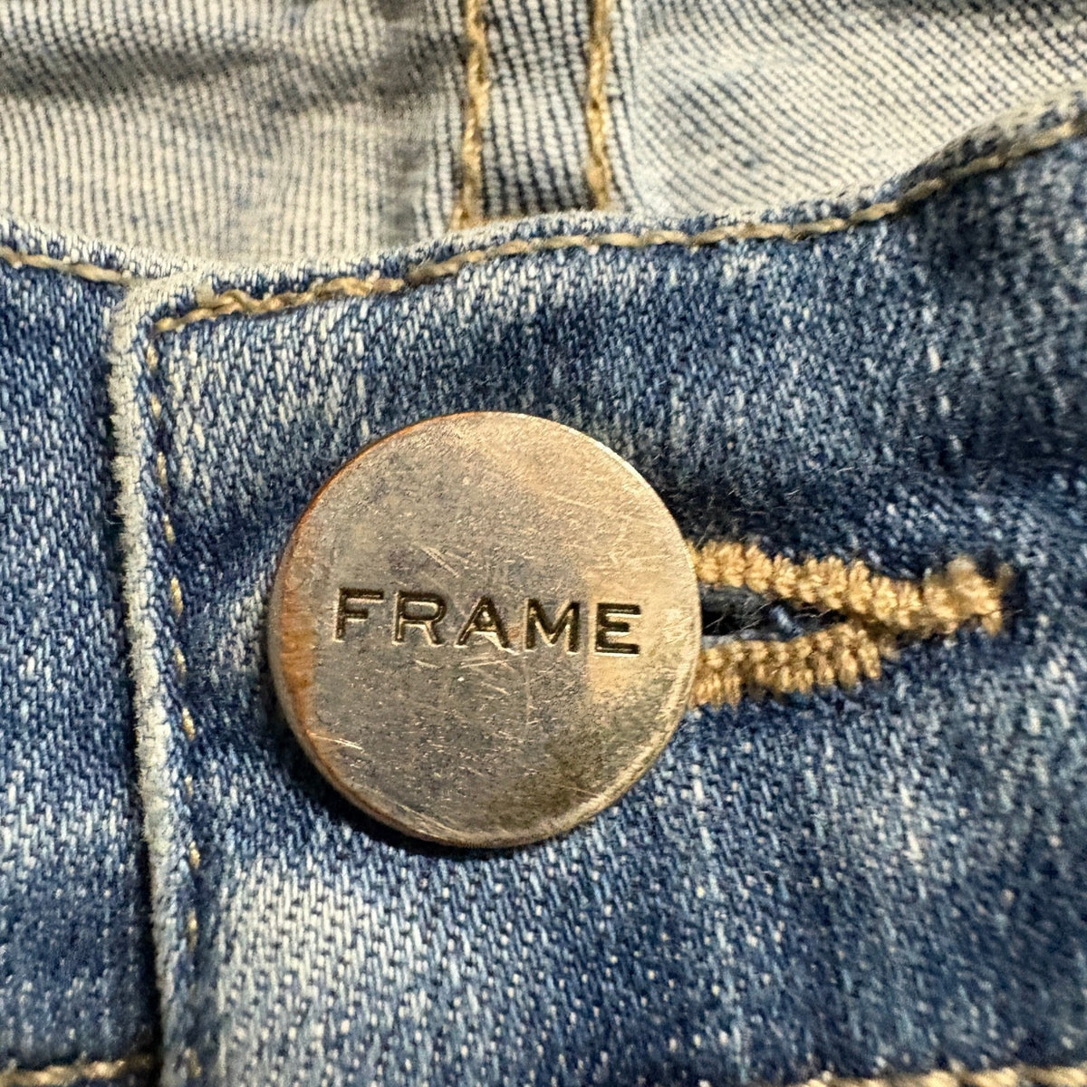Frame Denim Le Skinny de Jeanne Jeans Womens 26 Culver Blue Stretch Slim Skinny