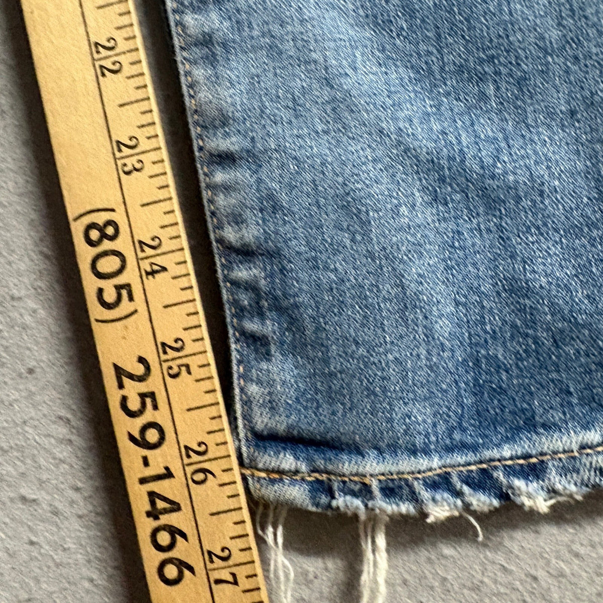 Moussy Vintage Barneys New York Jeans Womens 25 Distressed Blue Denim Japan Made