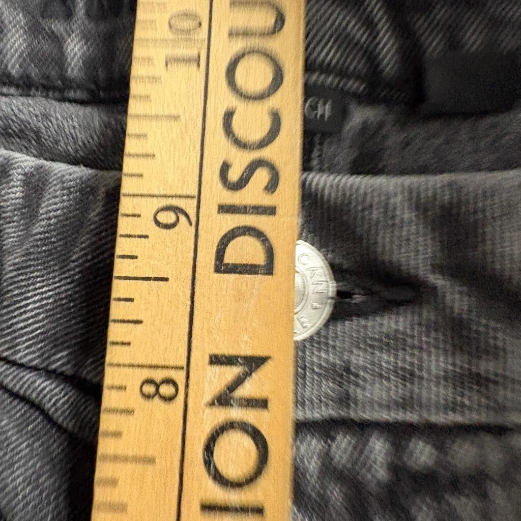 American Eagle Real Good Wide Leg Jeans Womens Size 8 Long Gray Denim Stretch