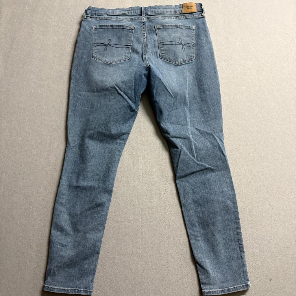 Denizen Levi's Mid Rise Skinny Jeans Womens 14 Medium Blue Stretch Denim
