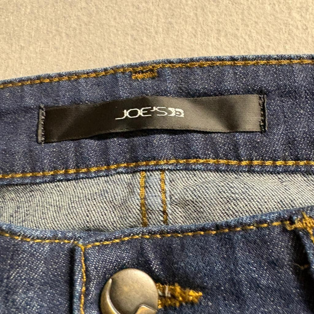 Joe's Jeans Petite Bootcut Size 28 Womens Blue Denim Raw Hem Stretch Jeans