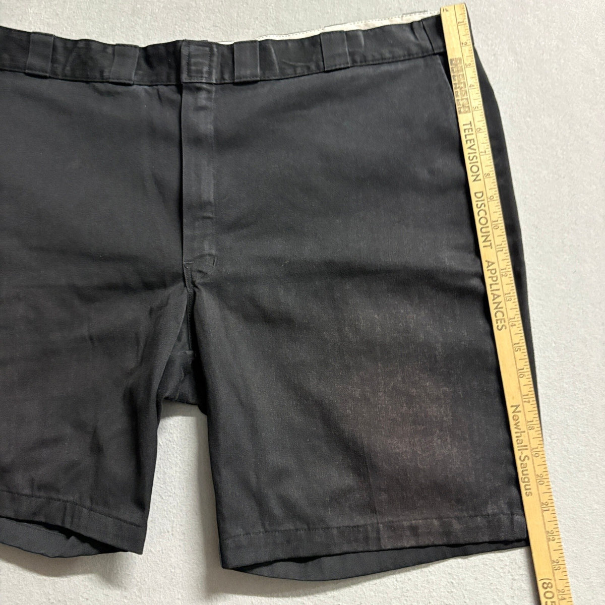 Dickies 874 Work Shorts Mens 48 Black Heavyweight Twill Canvas Cut Off Chino