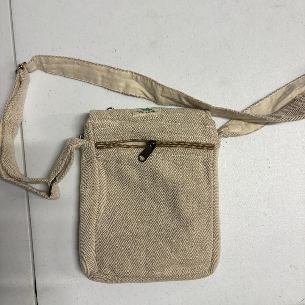 Himalaya Handmade Hemp Mushroom Crossbody Bag Boho Hippie Festival Purse Nepal