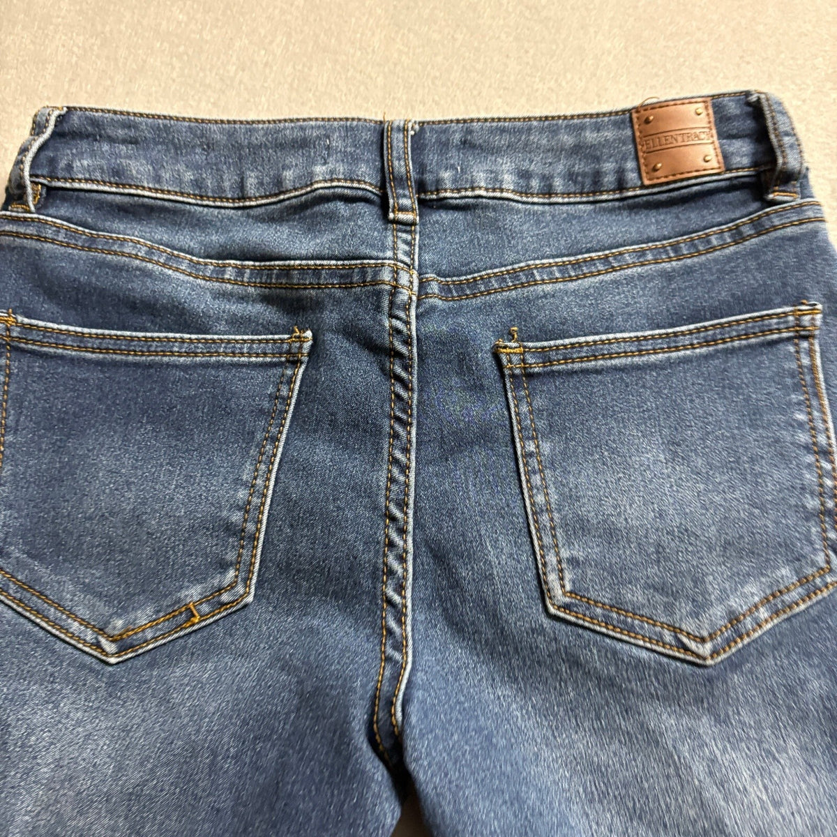 Ellen Tracy Lizette Skinny Jeans Womens Size 4 Blue Stretch Denim Ankle Pants