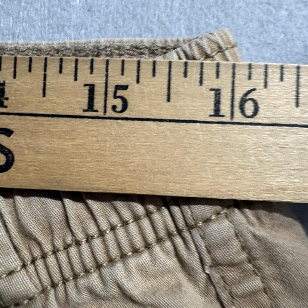 Gap Jogger Pants Mens Medium Khaki Tan Cotton Stretch Drawstring Elastic Waist