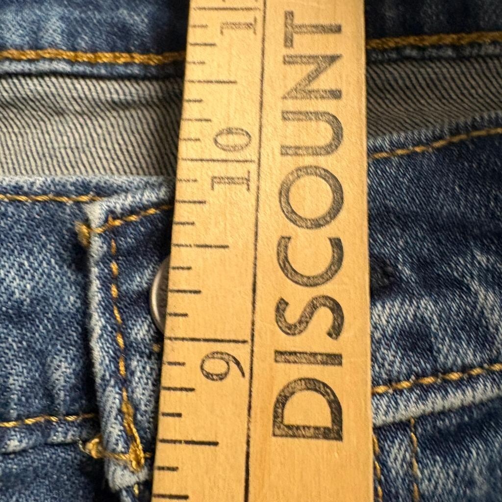 Levi's 501 Original Fit Jeans Womens W32 L32 Blue Distressed Raw Hem Denim