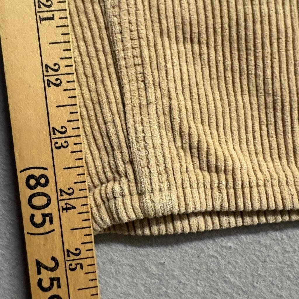 Empyre Relaxed Fit Corduroy Pants Mens 26x24 Beige Tan Skate Y2K Baggy
