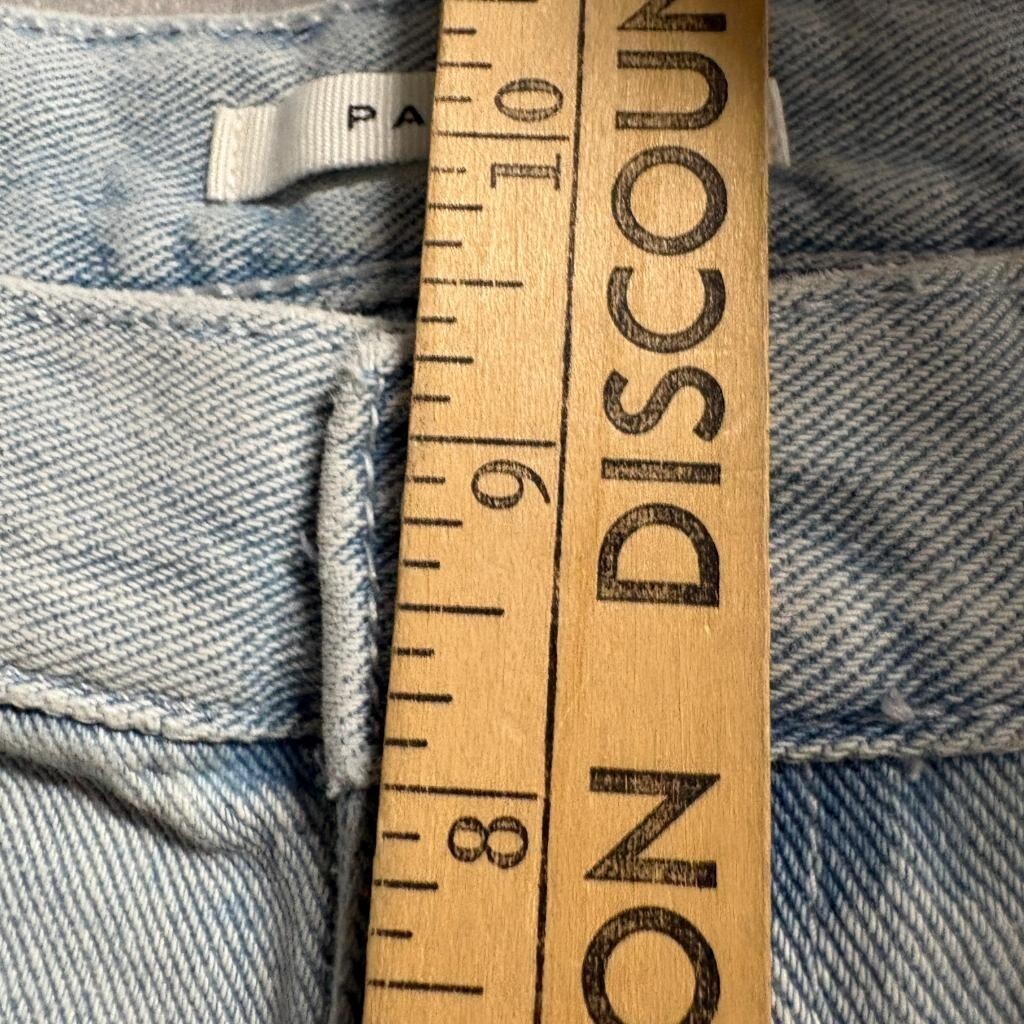 PacSun Cargo Jeans Womens 24 Light Wash Blue Cotton High Rise Wide Leg Utility