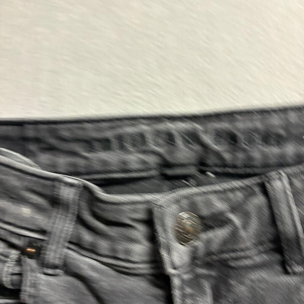 American Eagle Mom Jean Womens 0 Short Gray Denim High Rise Stretch Jeans