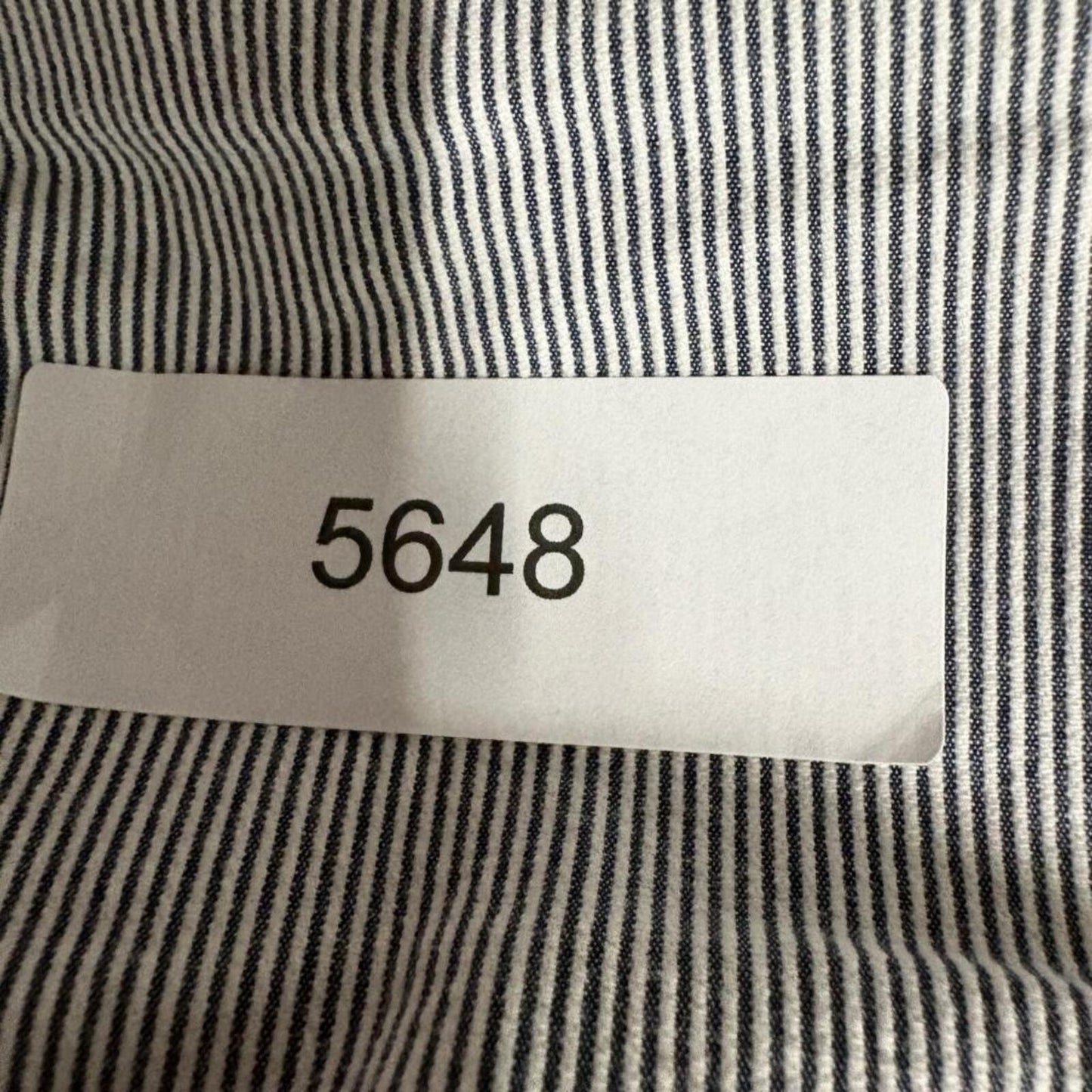 American Eagle Classic Shorts Mens 32 Blue White Seersucker Striped Cotton Chino