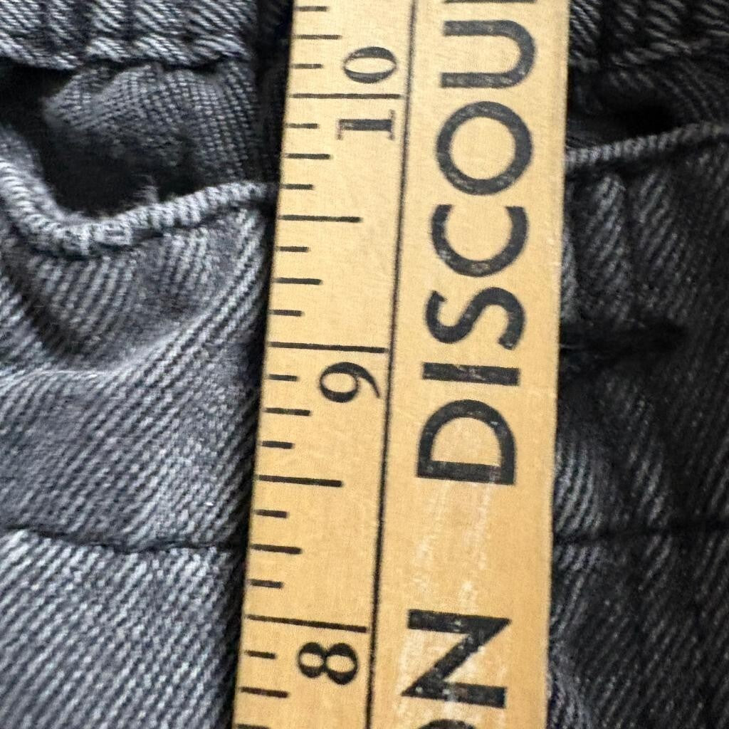 Simple Society Cargo Jeans Womens Size 26 Gray Acid Wash Elastic Waist Denim