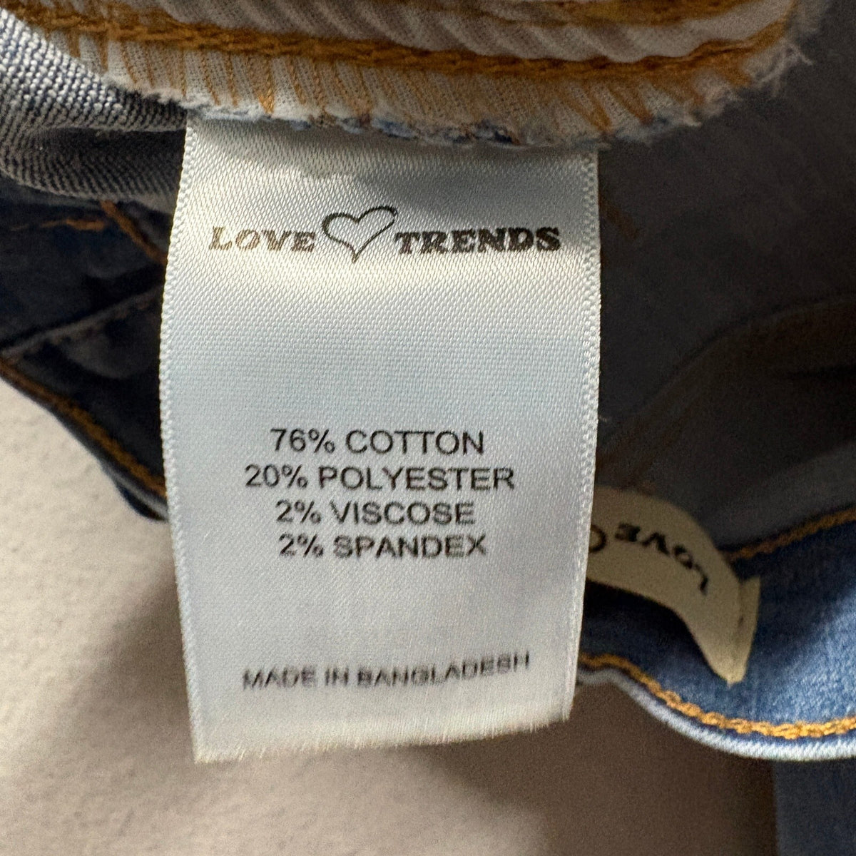 Love Trends Cargo Jeans Womens Size 3 Blue Denim Wide Leg High Rise Y2K Style