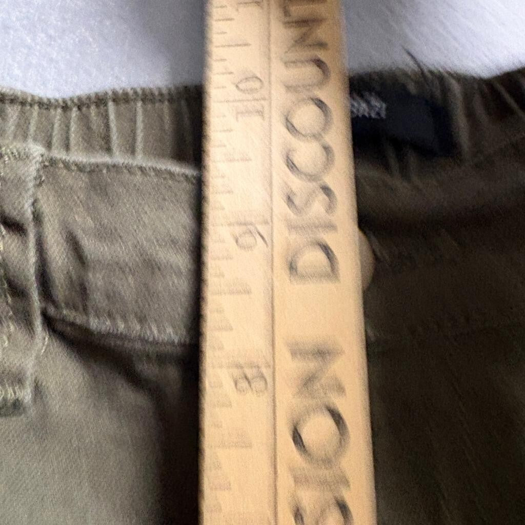 American Bazi Cargo Pants Womens Small Green Cotton Blend Utility Drawstring Hem